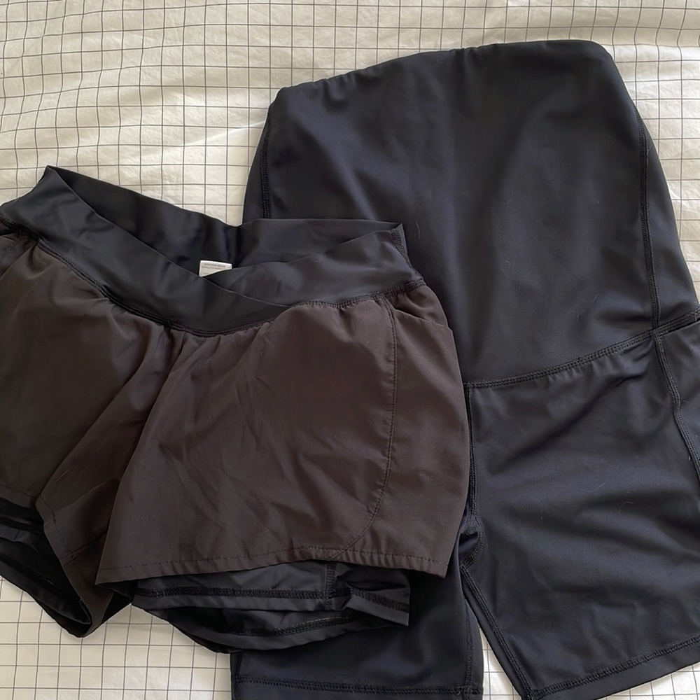 Senita athletics maternity workout shorts (2 pair)